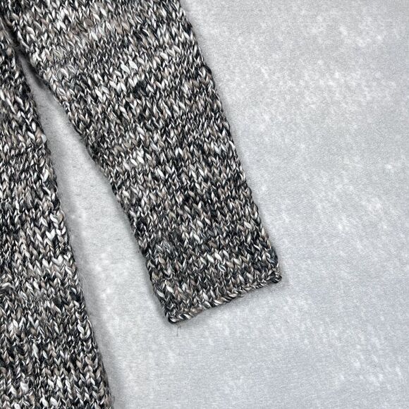 J. Jill Cardigan Sweater Womens Size Medium Brown Grey Wool Alpaca Button Front - Picture 5 of 10